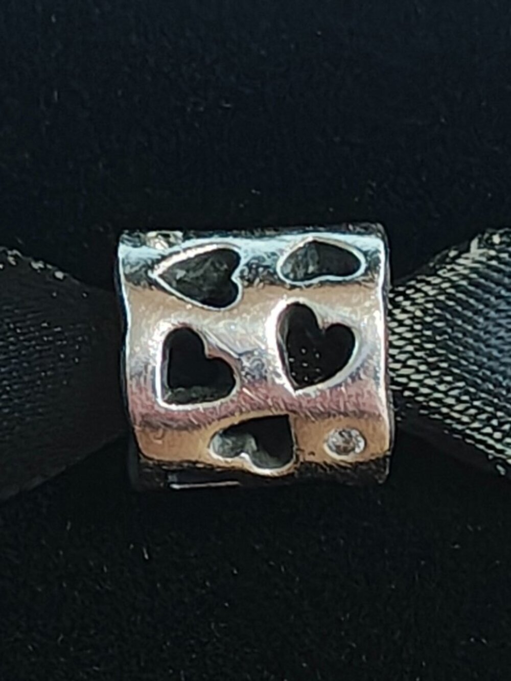 Authentic Pandora Tunnel of Love Charm – 790275CZ Sterling Silver (Retired) - Picture 3 of 10